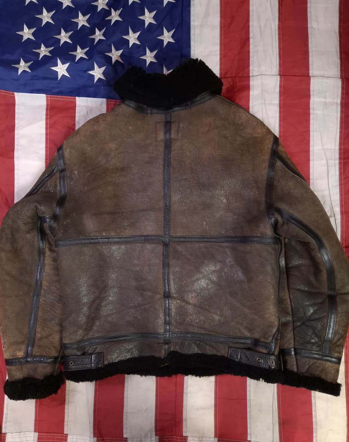 오리지날 미국제조 아비렉스 미공군 B-3 리얼레더 항공 폭격기 무스탕 상품이미지6