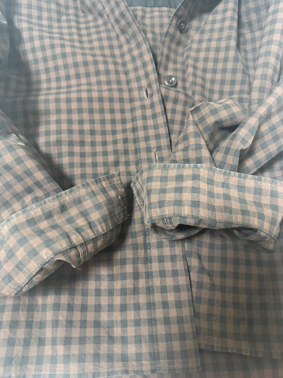 MHL 마가렛 하웰 깅엄 체크 셔츠(사이즈 2) 상품이미지4