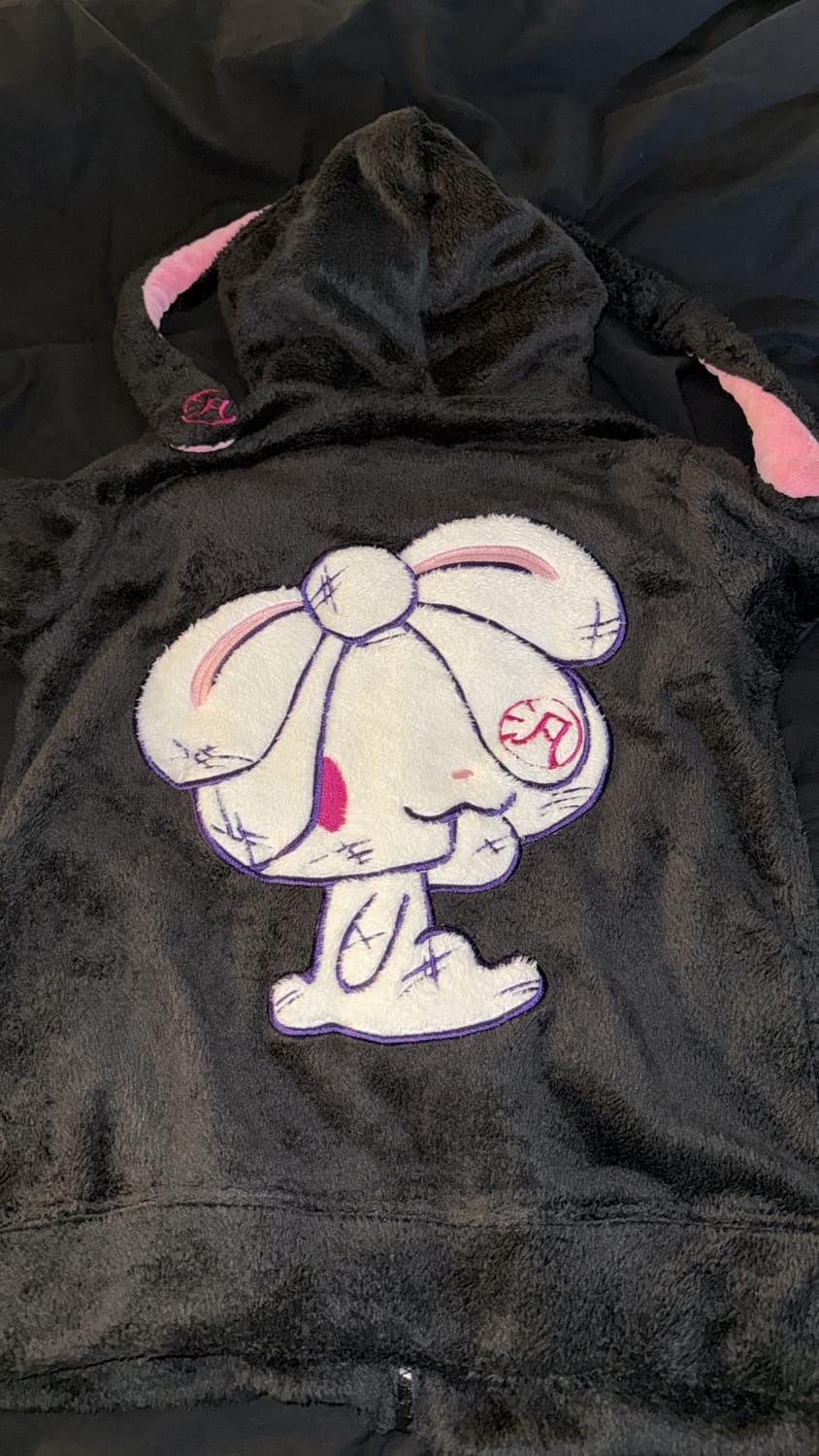 범용토끼 후리스 털 후드집업 상품이미지2