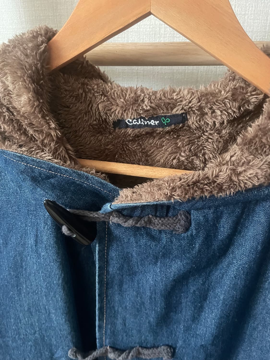 모리걸 빈티지 데님 퍼 후드떡볶이 자켓 💙🤎 상품이미지2