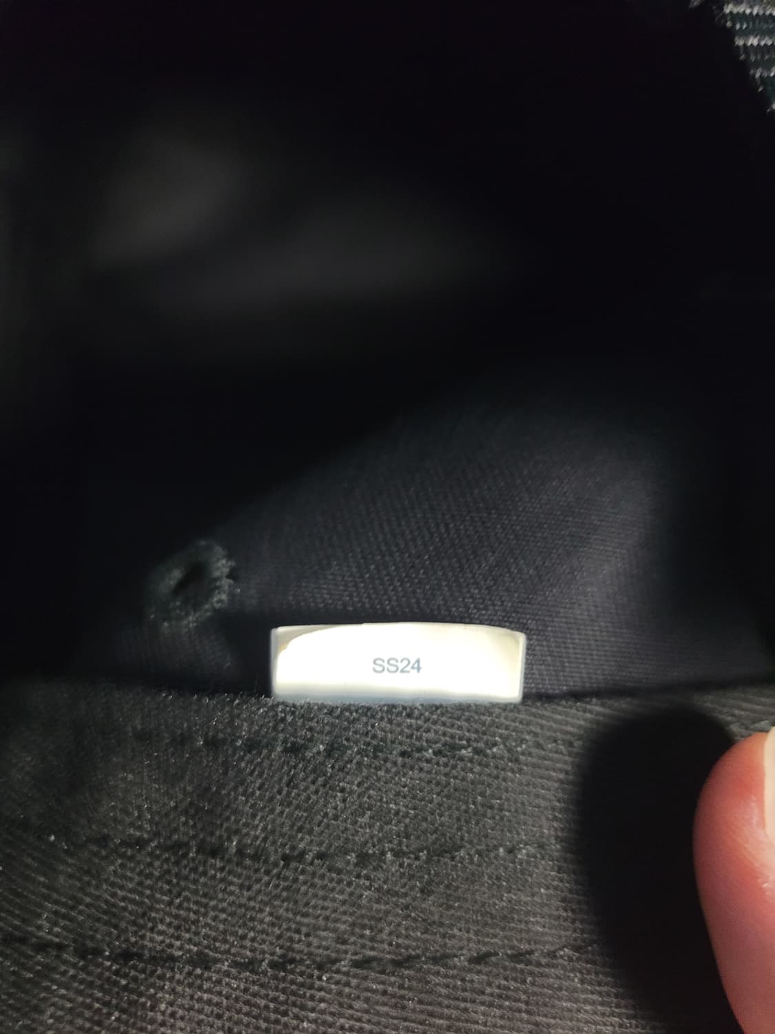 슈프림 워시드 치노 트윌 캠프캡 블랙 - 24SS 상품이미지6