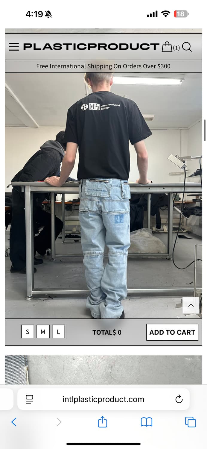 플라스틱 프로덕트 MPa BAG PANTS (STEEL BLUE) 상품이미지2