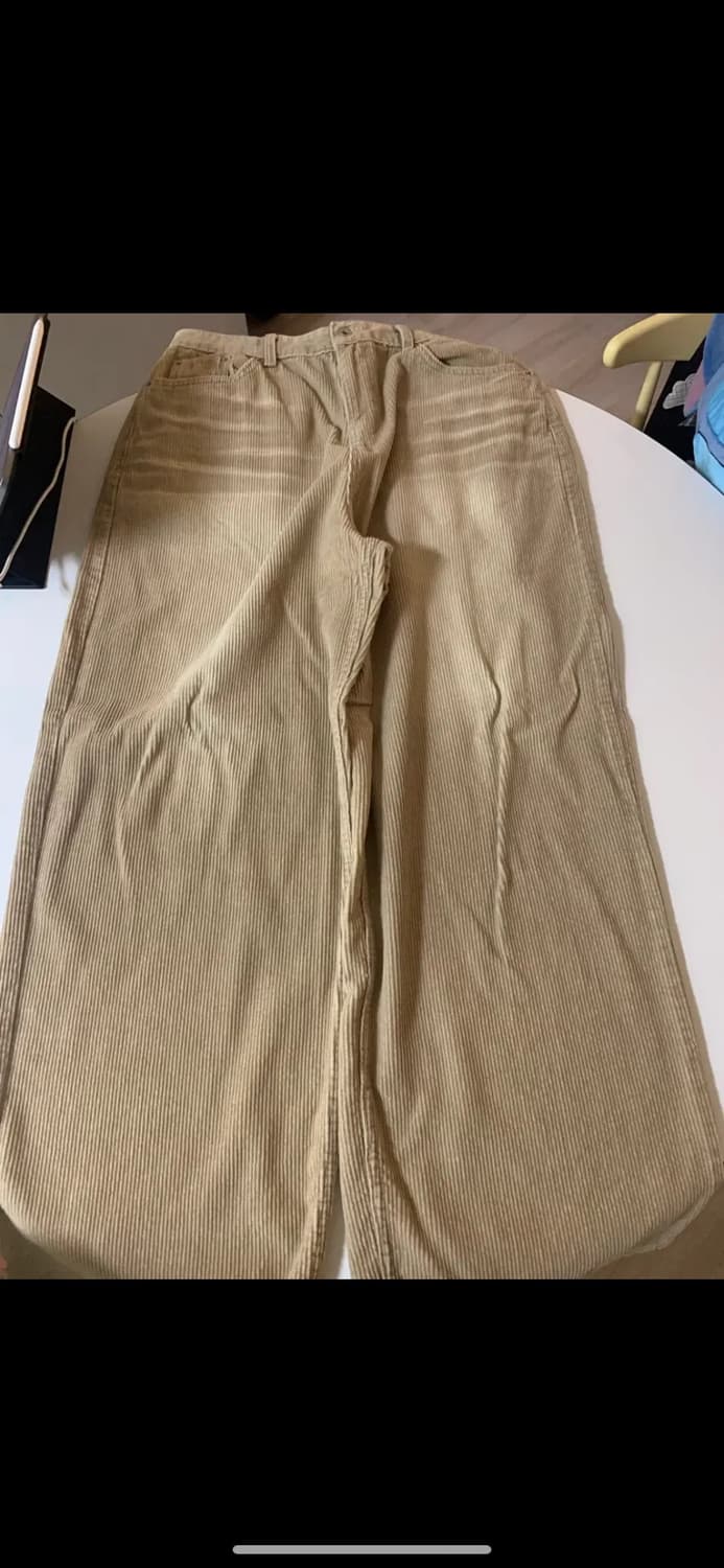 코듀로이 베이지 팬츠 상품이미지1