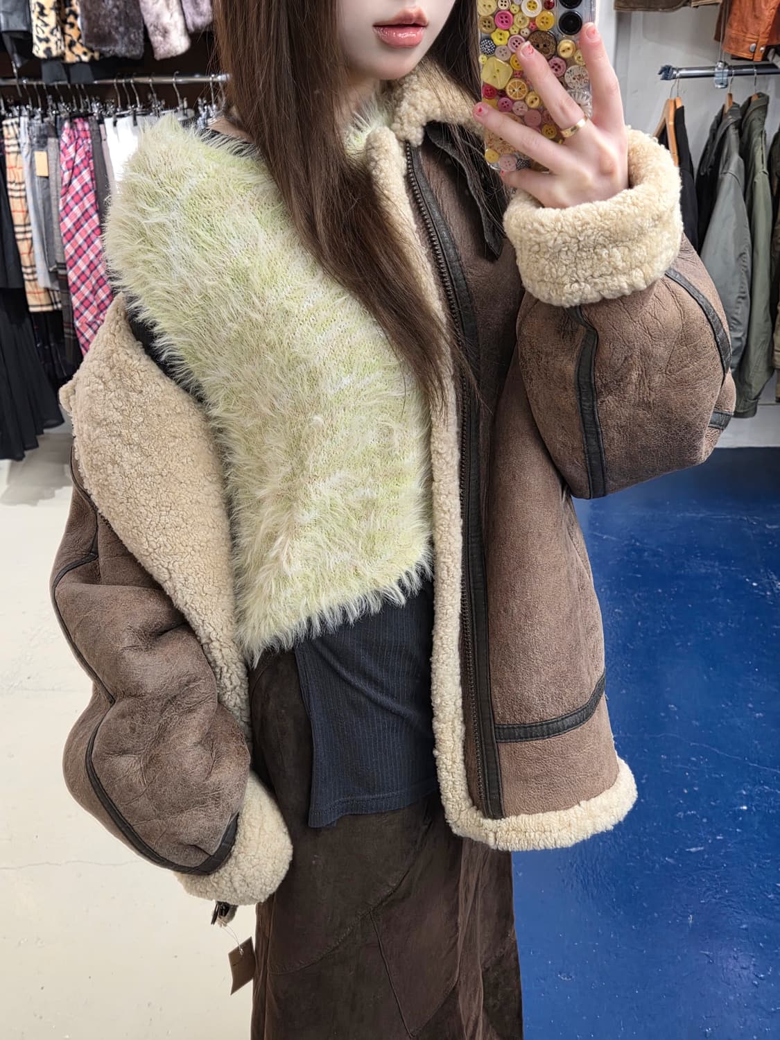 Vin Japanese 피스타치오 니트 조끼 상품이미지1