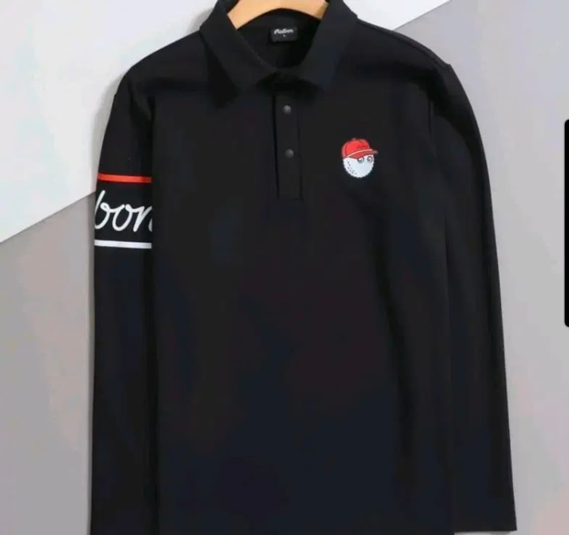  말본 골프 블랙 긴팔 폴로티 상품이미지2