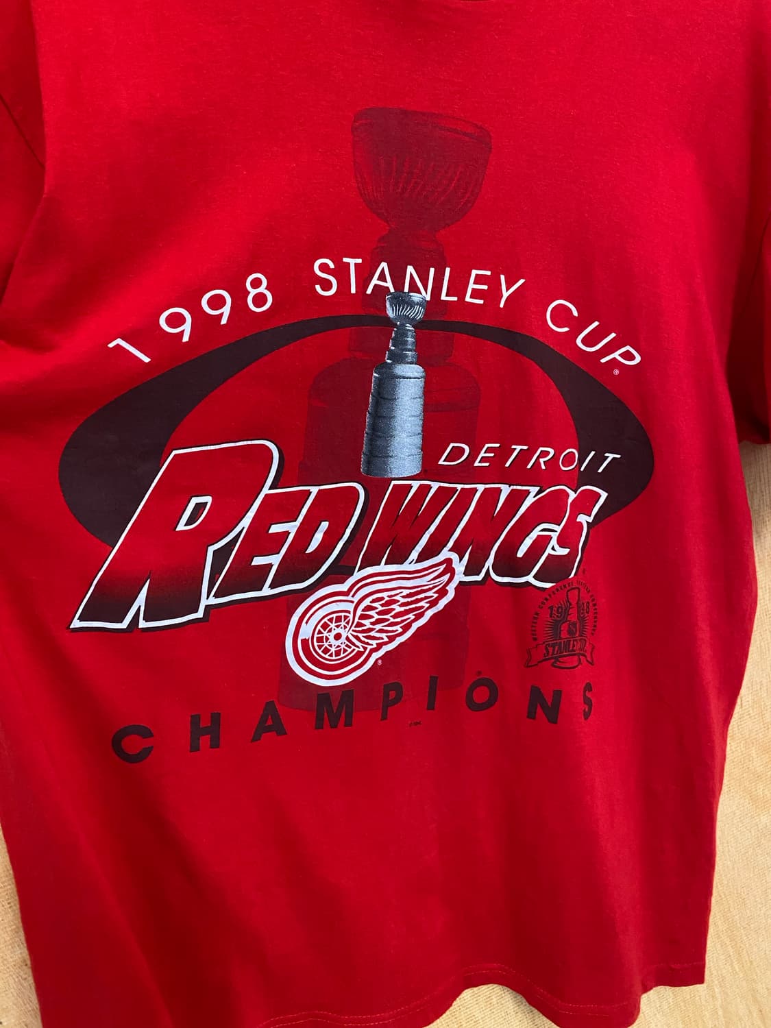 샵 세일🔥1998 STANLEY CUP detroit red wings 상품이미지5