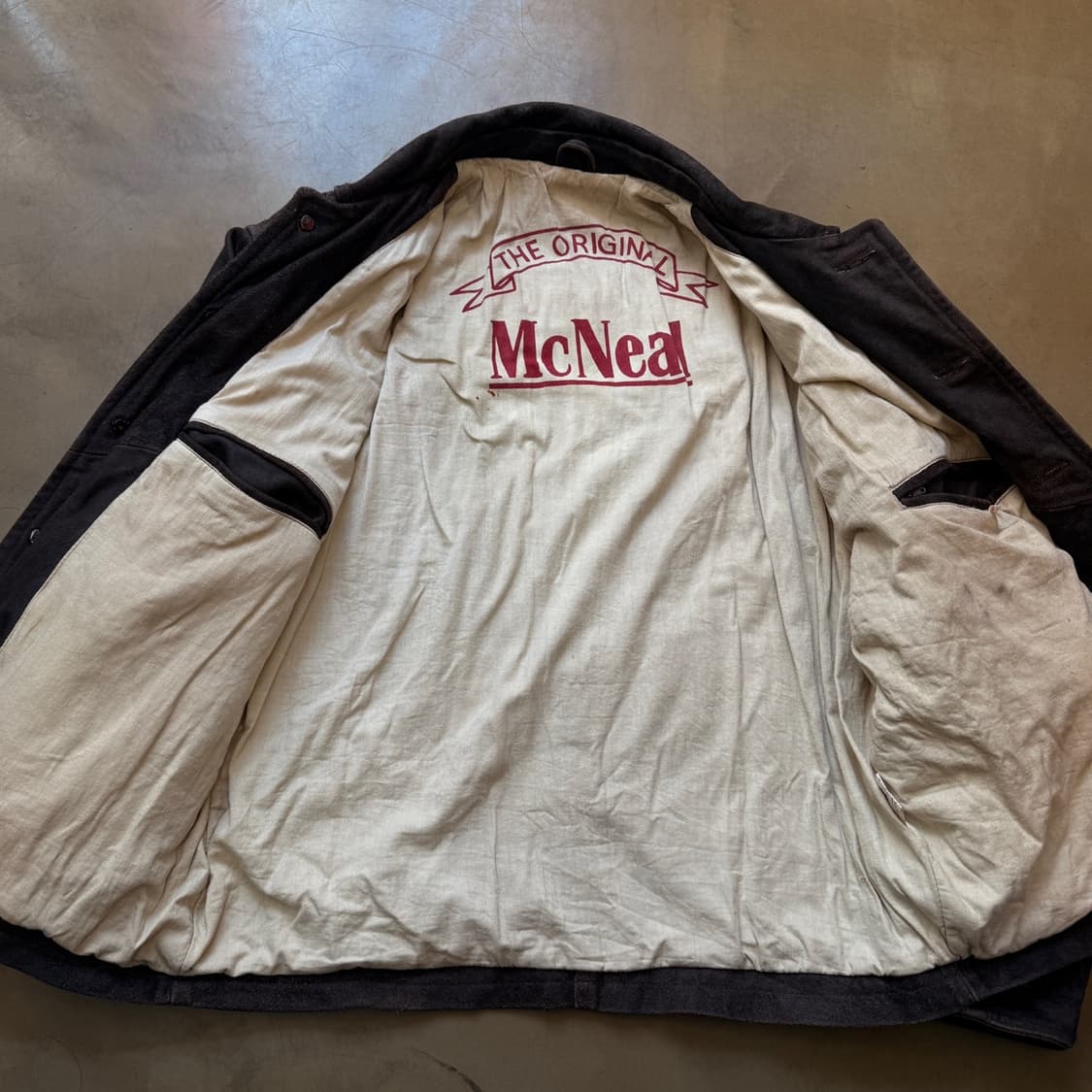 MC NEAL 유럽발 오버사이징 에이징 레더 자켓 상품이미지5