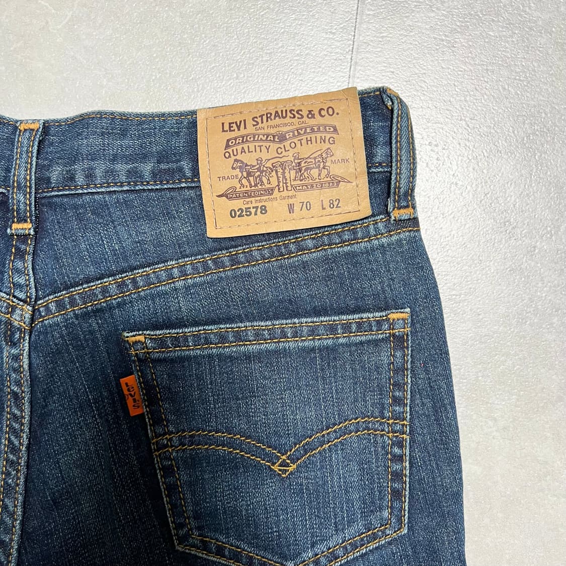 [28] 리바이스 02578 오렌지탭 청바지 W70 L82 상품이미지1