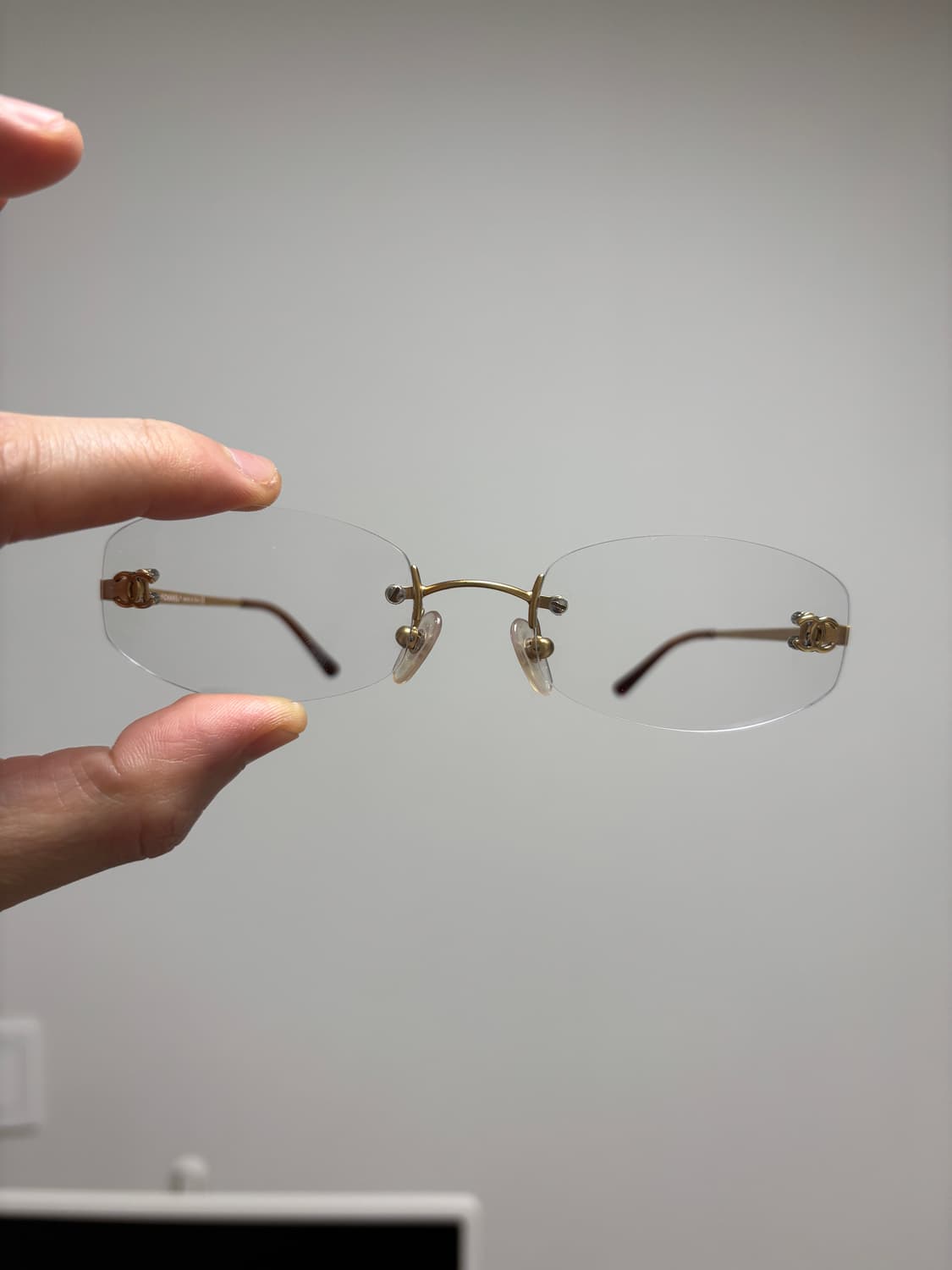 빈티지 샤넬 무테안경 y2k 긱시크 상품이미지10