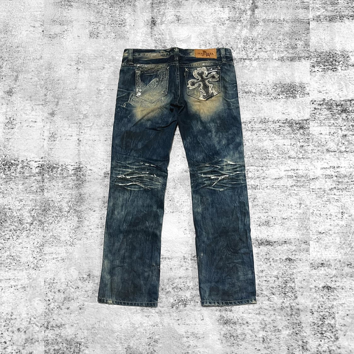 (maraxia) y2k punk detailed denim  상품이미지1