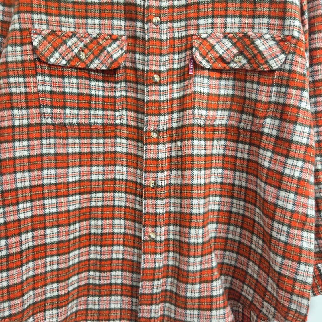 Passy 재팬 플란넬 체크 셔츠 L(100) 미사용 상품이미지4