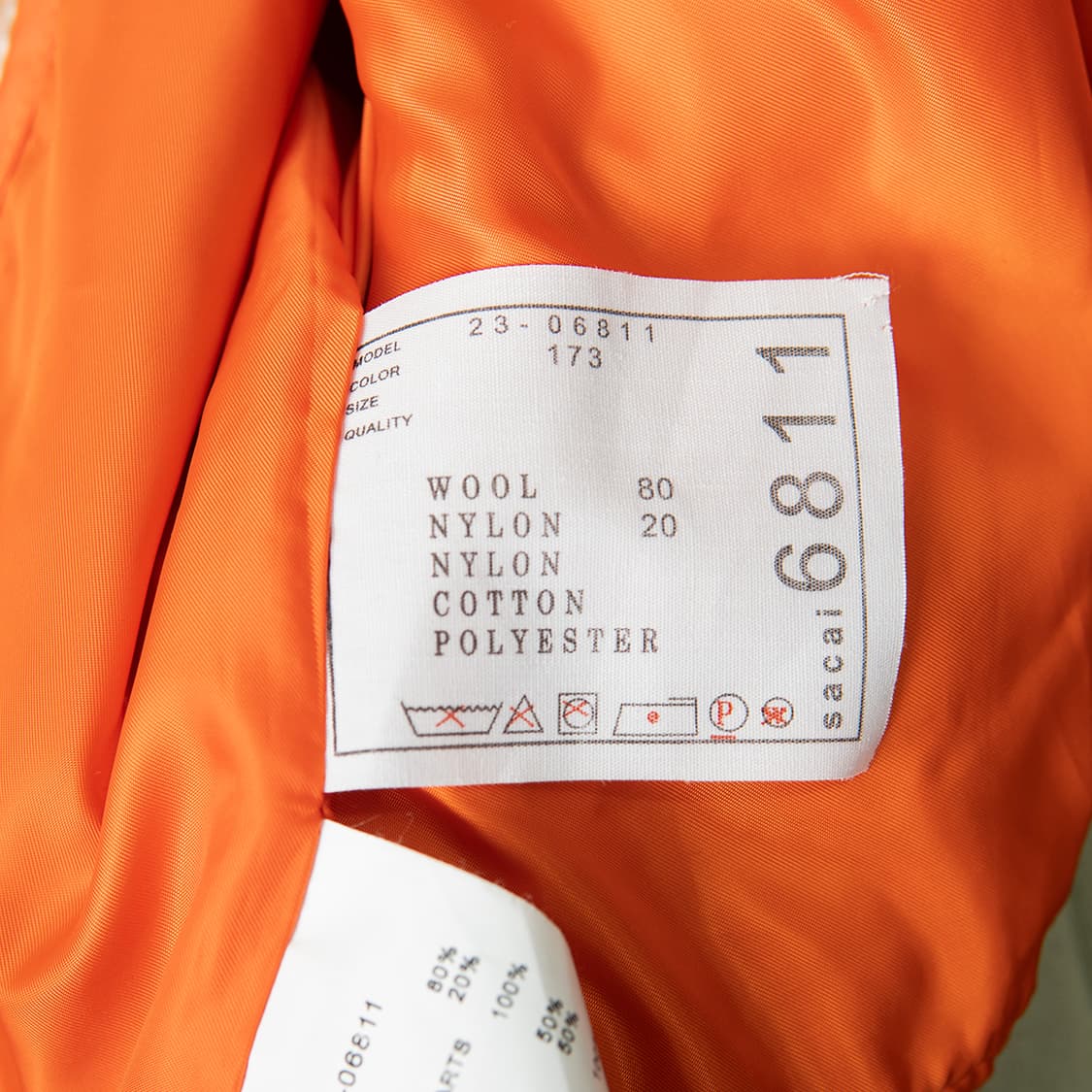 [2] sacai 사카이 23FW MA-1 케이블 니트 봄버 자켓  상품이미지8