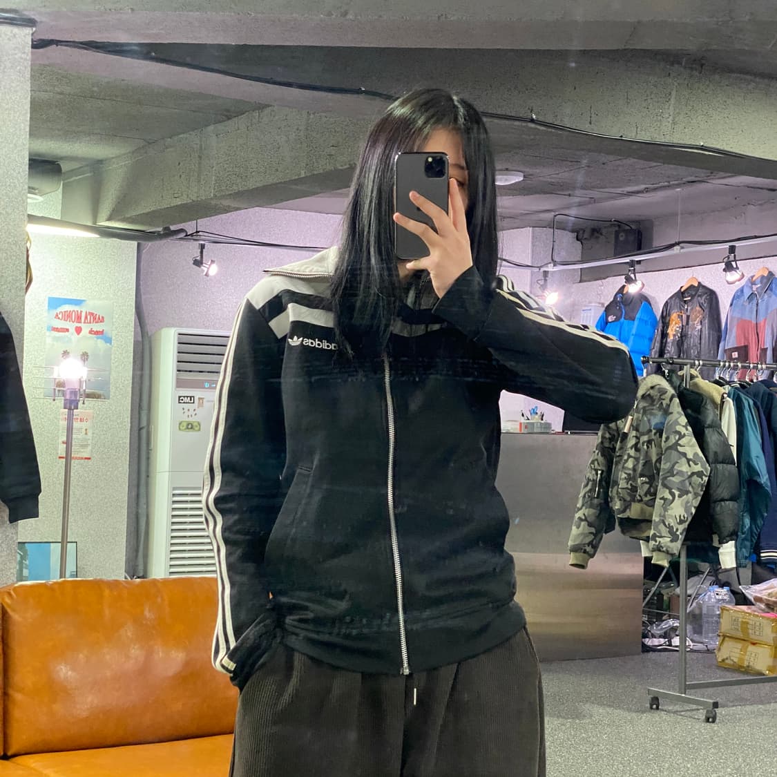 아디다스 83유로파 베켄바우어 검흰 배색 트랙탑 져지 B3844 상품이미지1