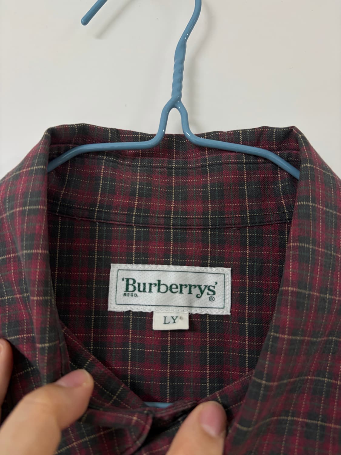 90s Burberrys tartan check shirt L 상품이미지4