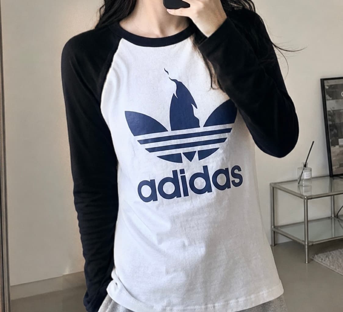 아디다스 파이어버드 빅로고 롱슬리브 상품이미지2