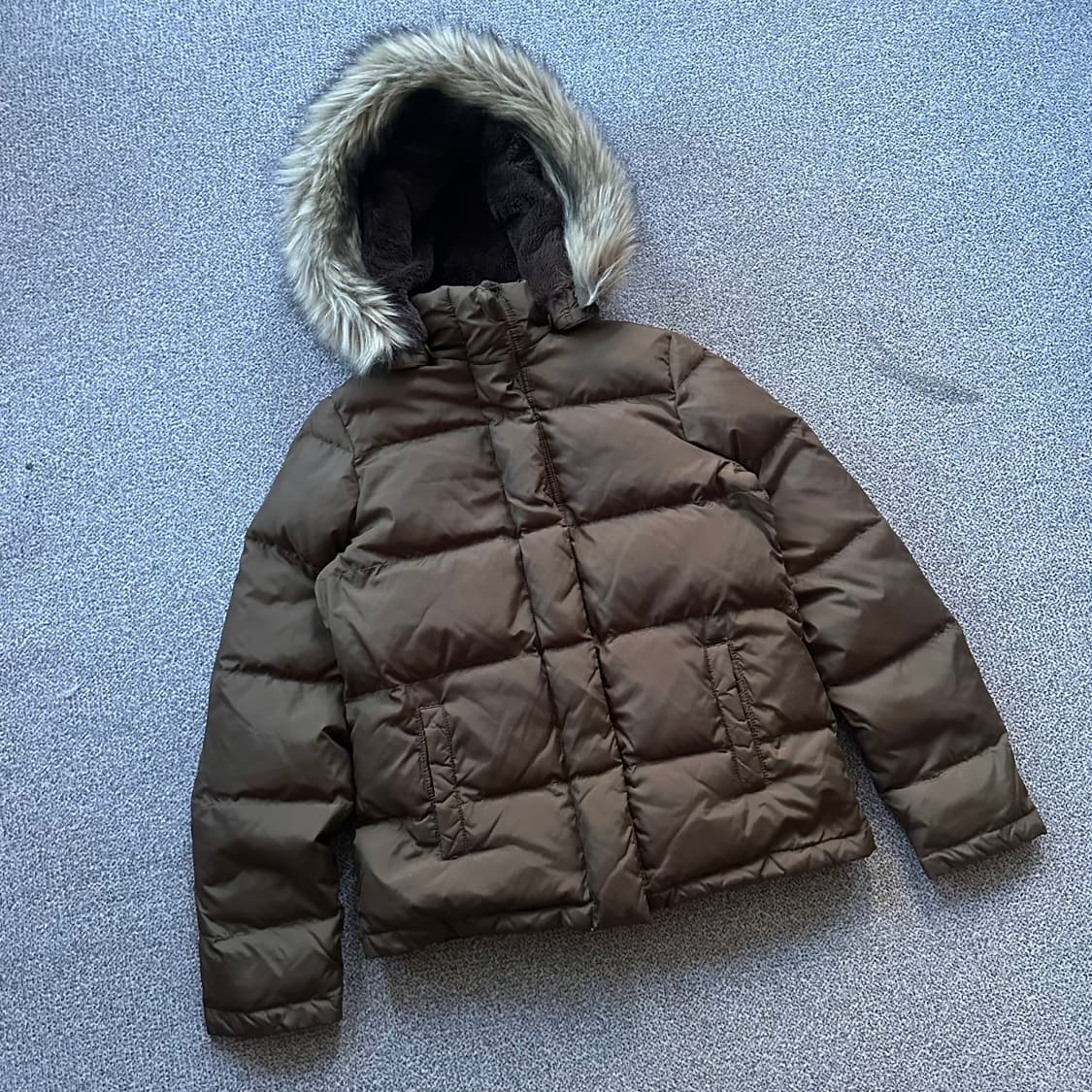 랄프로렌 브라운 퍼 후드 패딩 상품이미지1