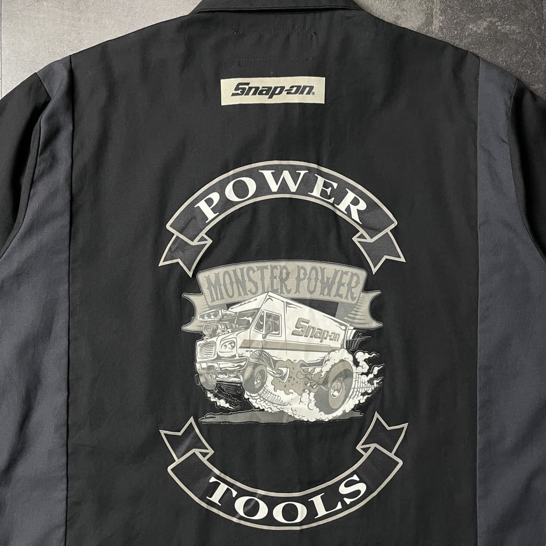DICKIES 디키즈 빈티지 블랙  그레이패널 반팔 워크셔츠 A00977 상품이미지7