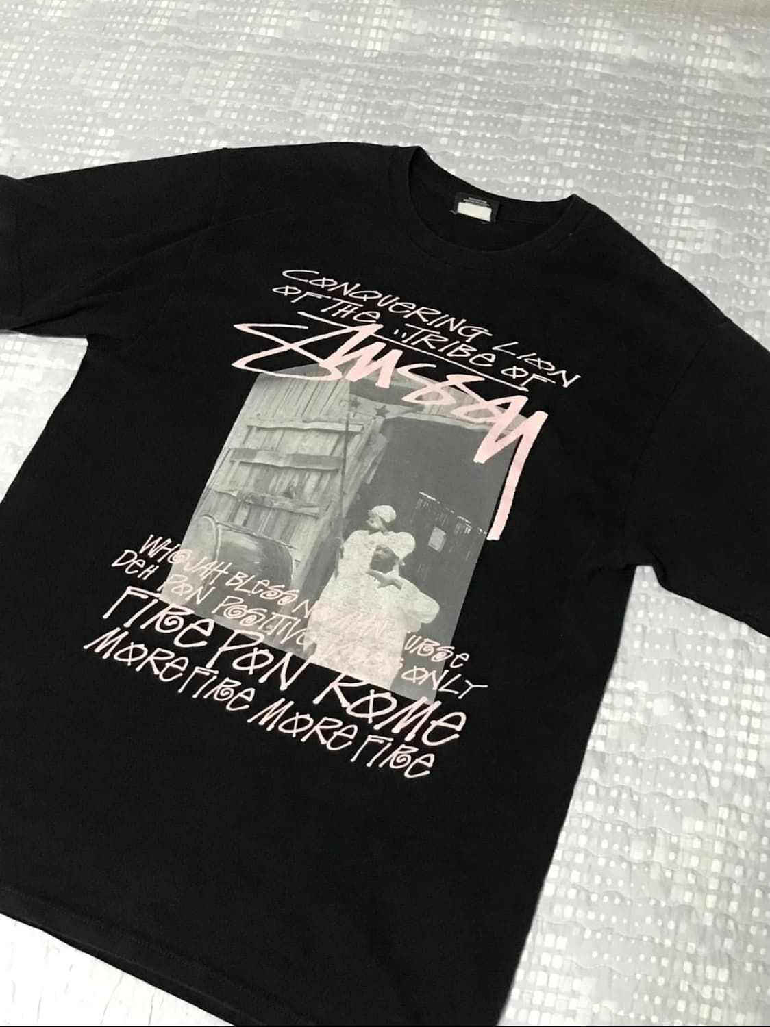 (무배) 올드 스투시 반팔 핑크 상품이미지2