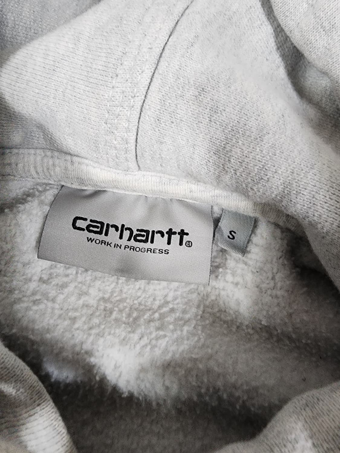 칼하트 WIP 애쉬 헤더 후드티 상품이미지4