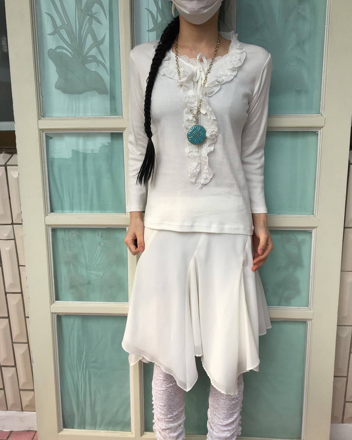 Ruffle lace point sleeve 상품이미지1