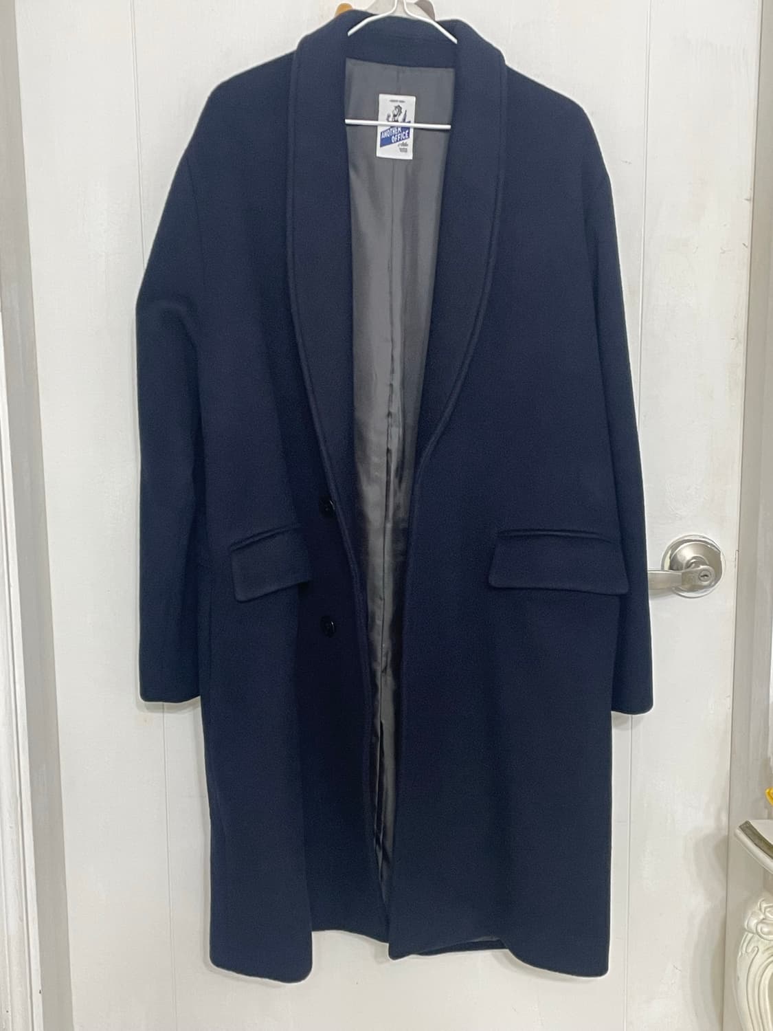 (01) 어나더오피스 숄카라 체스터 코트 상품이미지2