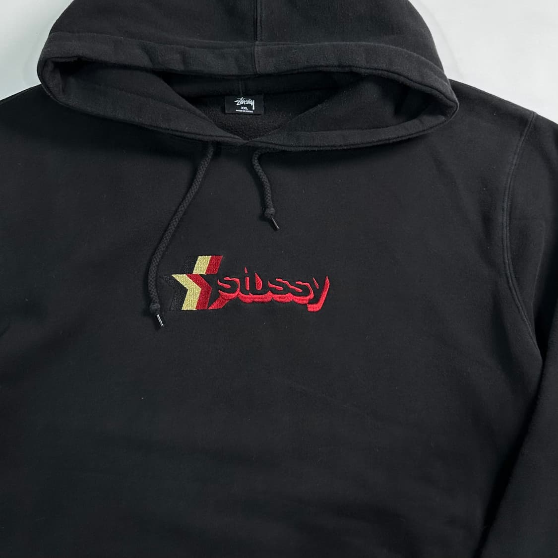 스투시 스타로고 블랙 오버사이즈 후드티 상품이미지4