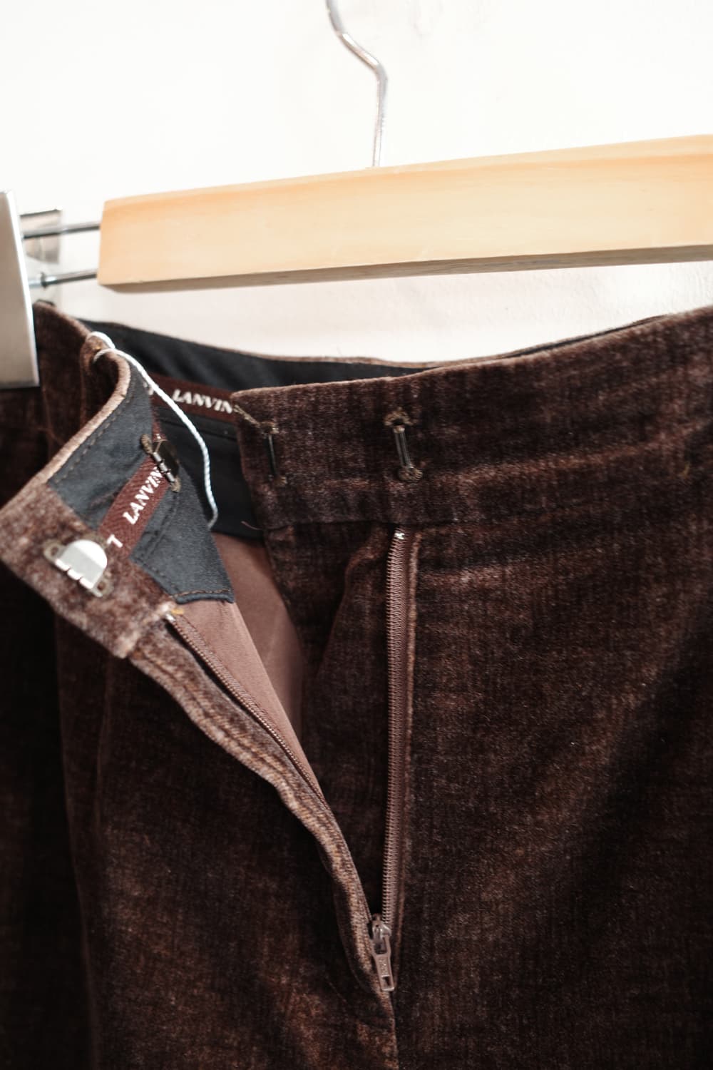 LANVIN 랑방 벨벳 세미 부츠컷 팬츠 (27인치) 상품이미지4