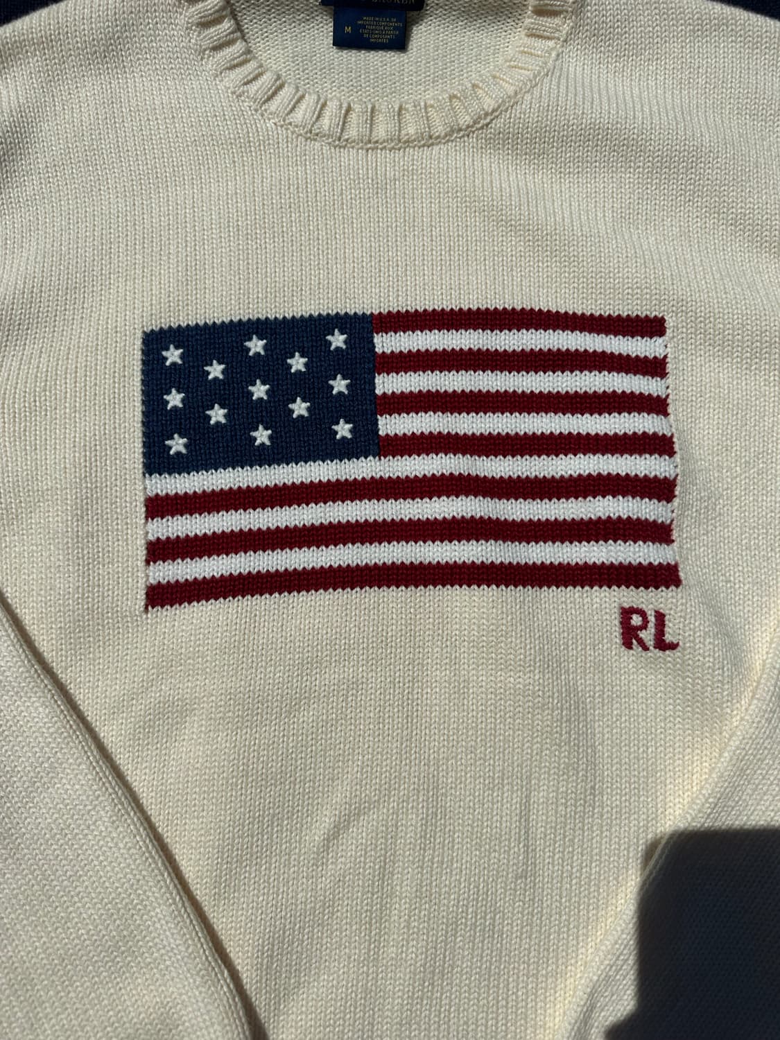 폴로 랄프로렌 made in USA 성조기 니트 M 상품이미지2