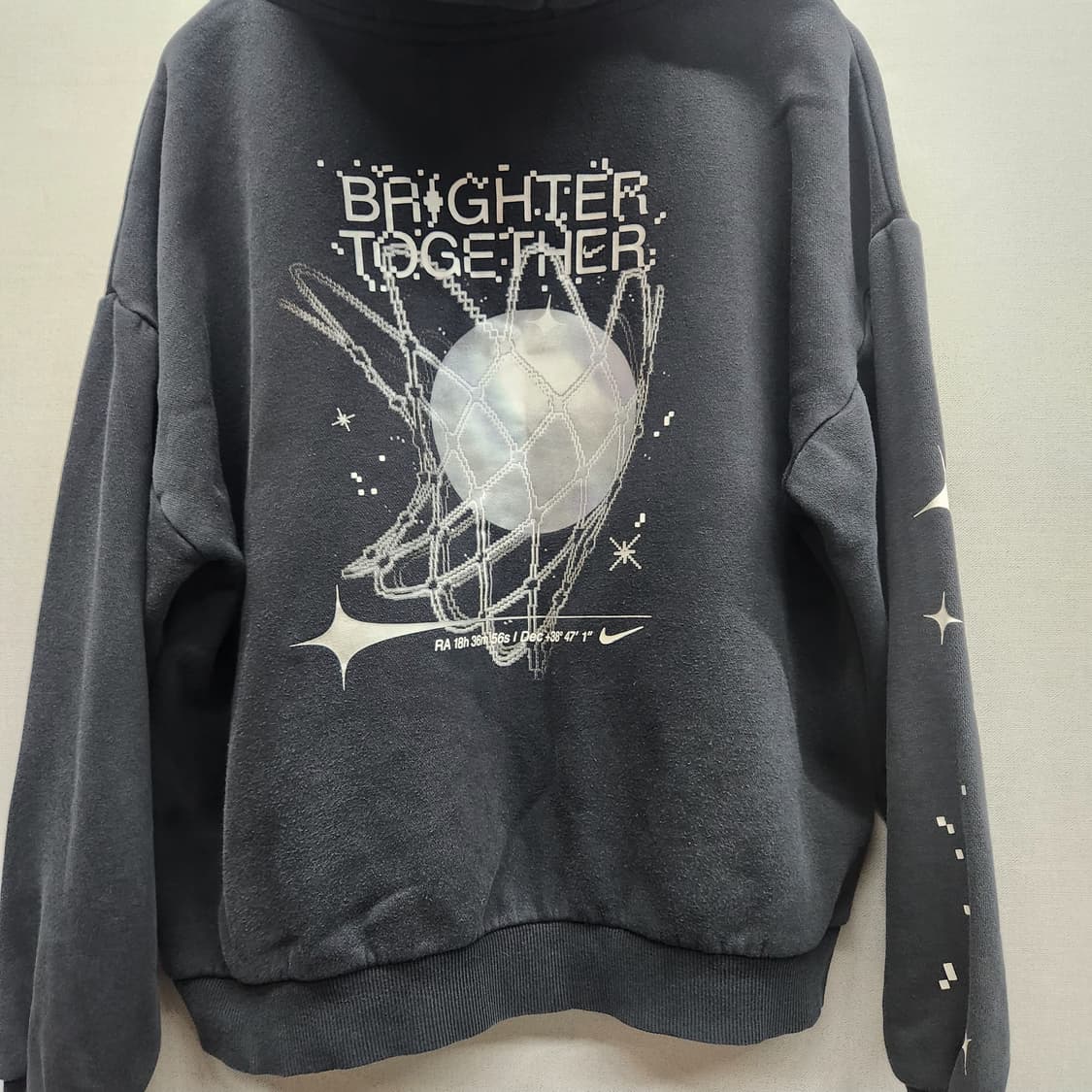 나이키 백 빅 프린팅 반크롭 후드티 XL 상품이미지3