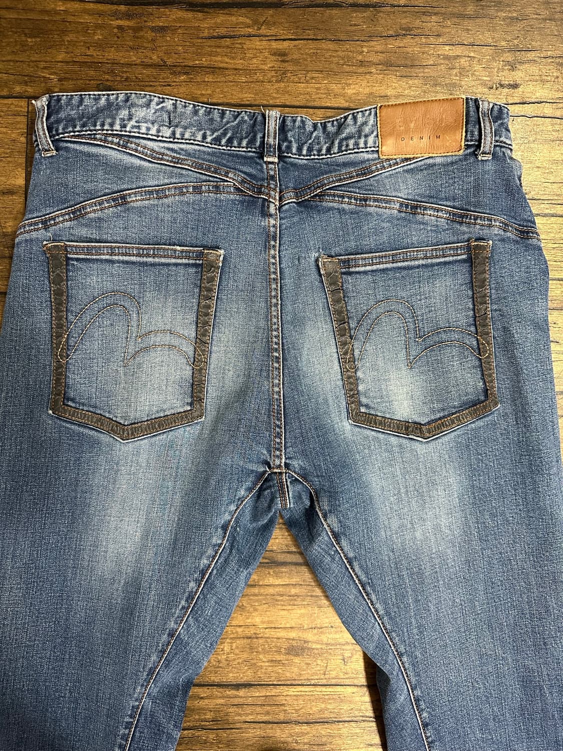 에비수 EVISU Denim 배기핏 데님 팬츠 34인치 상품이미지2