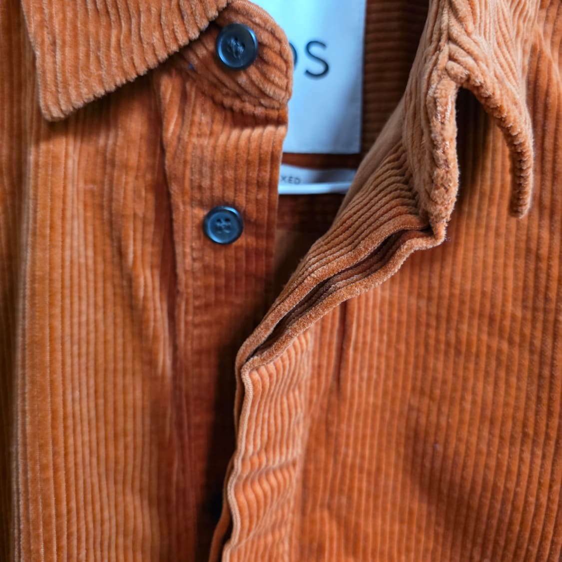 새상품) COS 코듀로이 셔츠 오렌지 (55사이즈) 상품이미지4