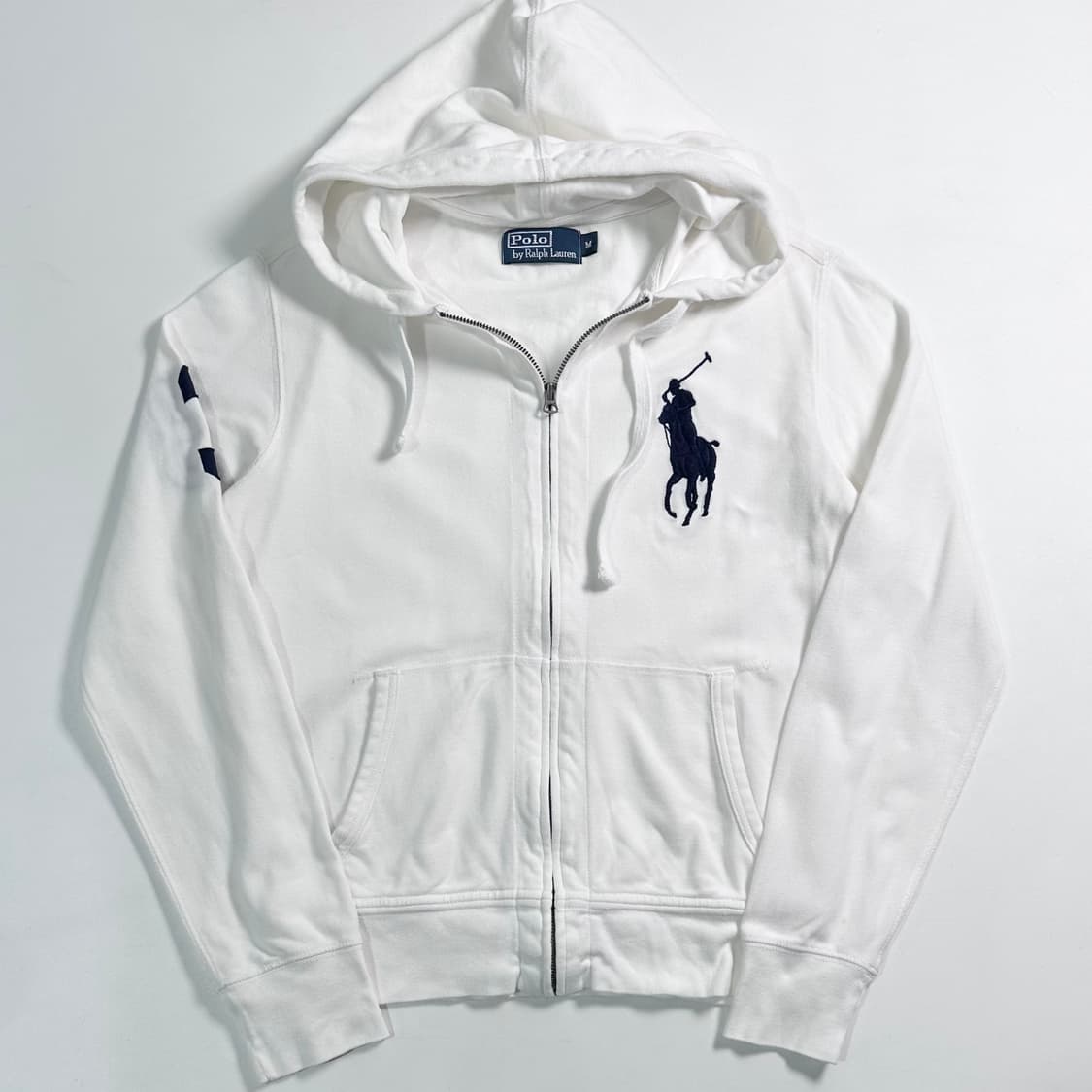 폴로 빅포니 코튼 화이트 후드집업  상품이미지1
