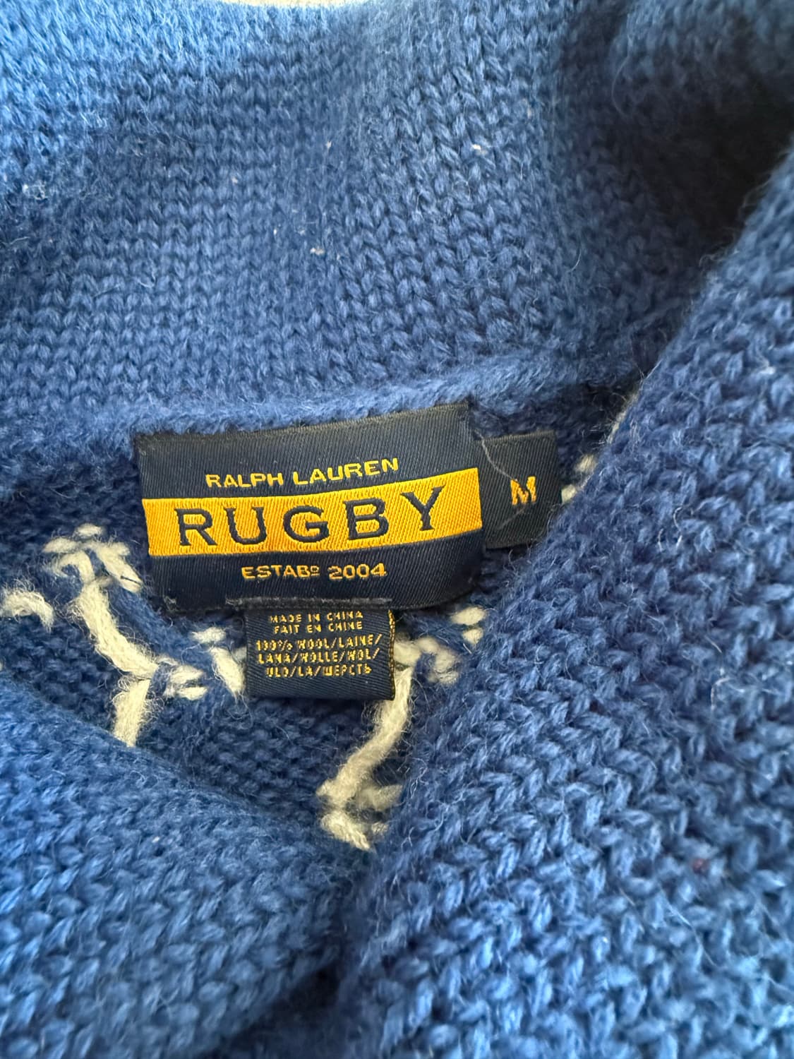Polo Ralph Lauren RUGBY 인디언 니트 M 95-100사 상품이미지3