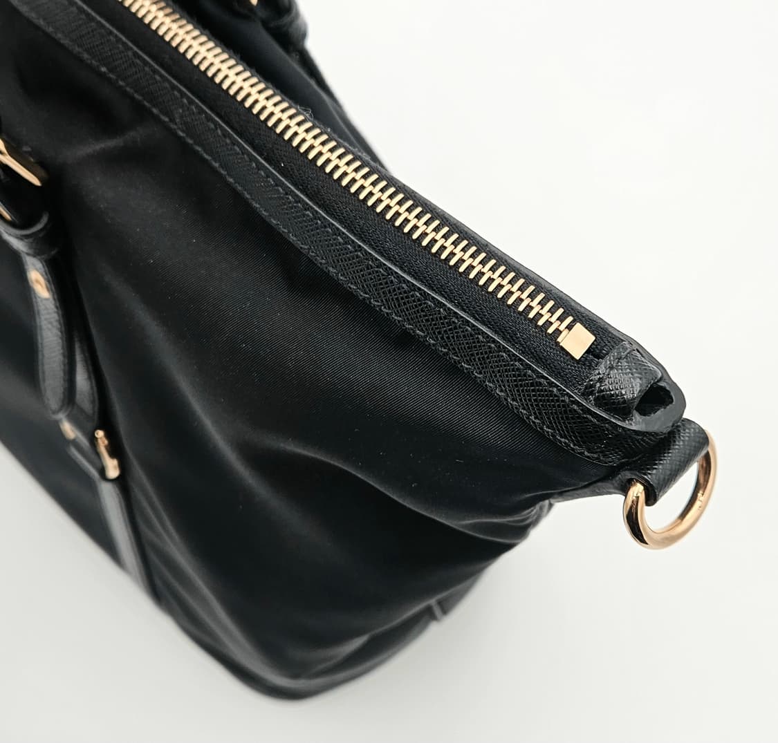 프라다 테수토 사피아노 쇼핑 토트백 블랙 1BG253 상품이미지5