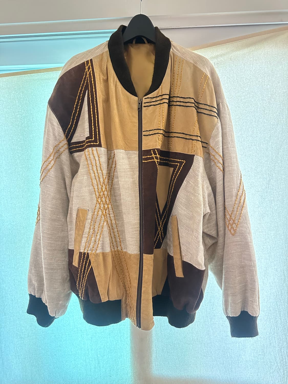 Blueblue Japan  패치워크 봄버 자켓 상품이미지1