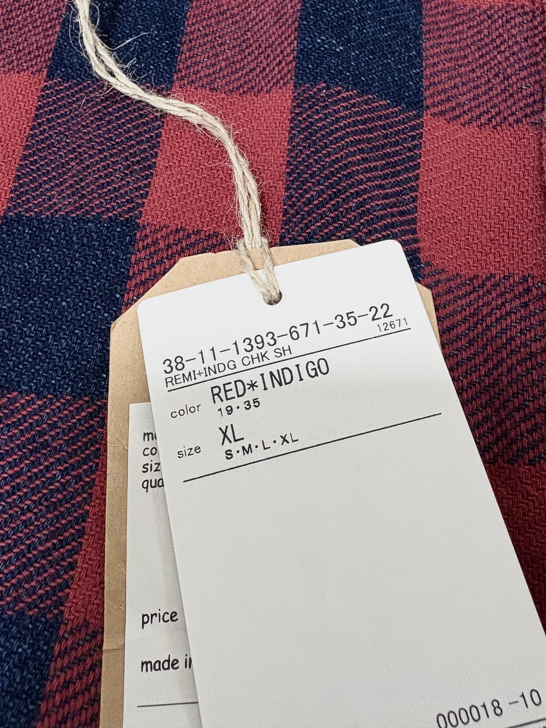 (XL)레미릴리프x빔즈 플러스 체크셔츠 상품이미지2