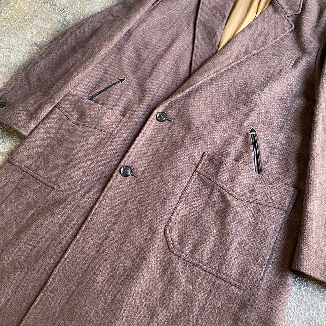 the letters Western Chesterfield Coat 상품이미지3