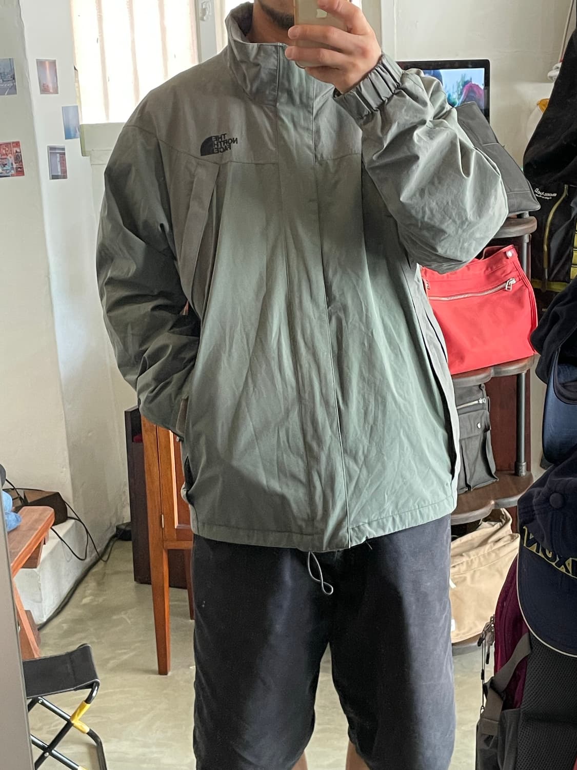 노스페이스 바람막이 카키 그레이 XL 상품이미지8