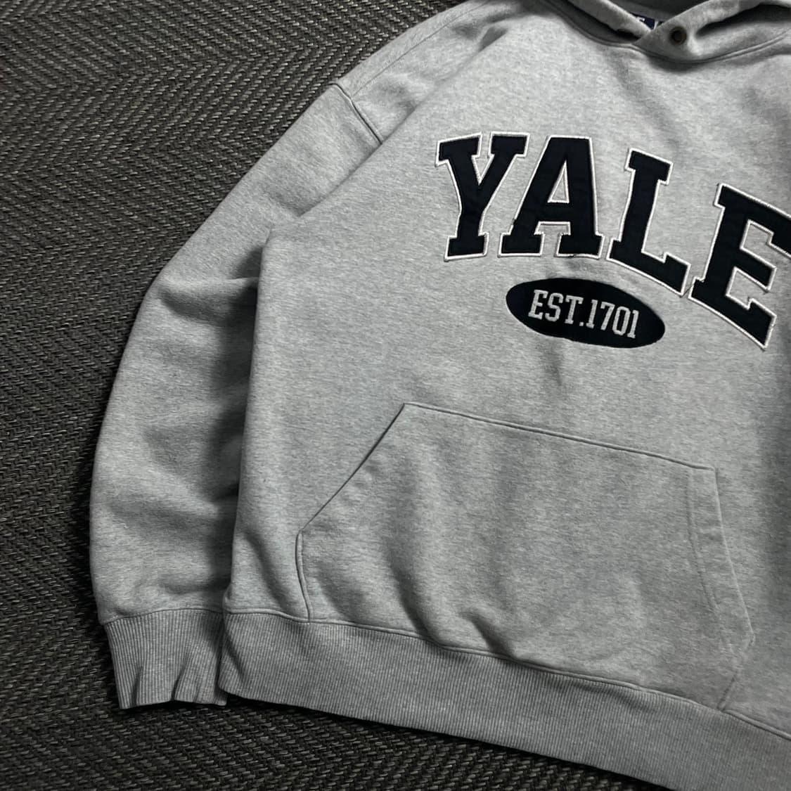 예일 아치로고 그레이 후드 티셔츠o 4612 상품이미지2