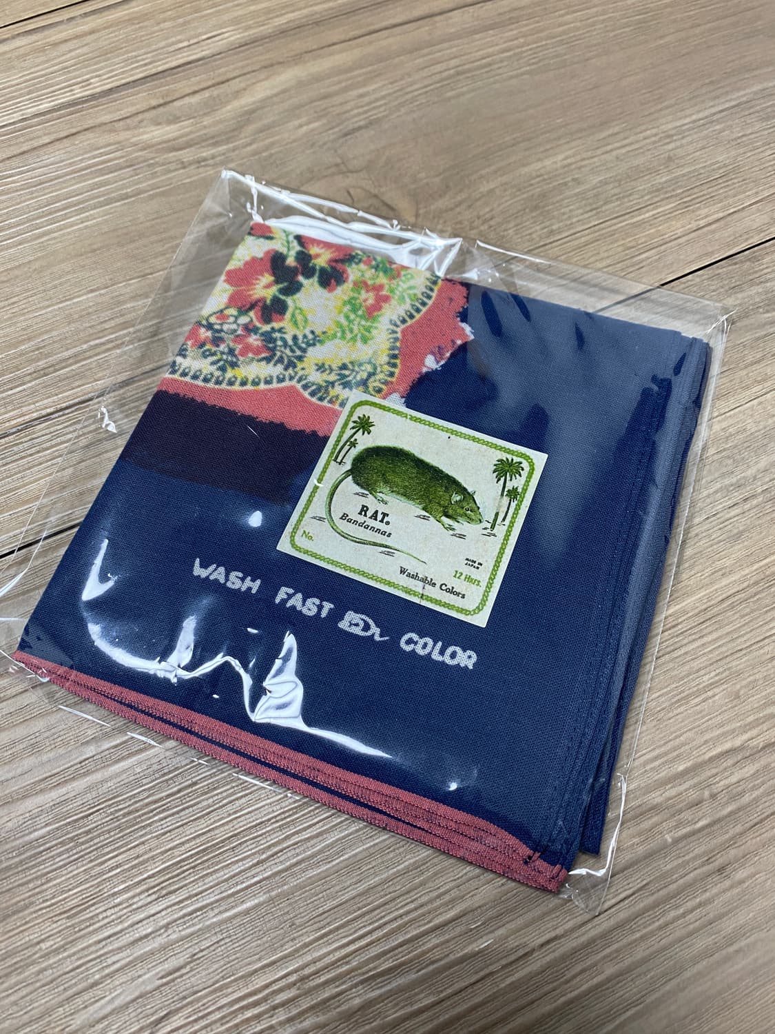 캐피탈 반다나 셀비지 패스트컬러 반다나 보로 네이비 상품이미지2