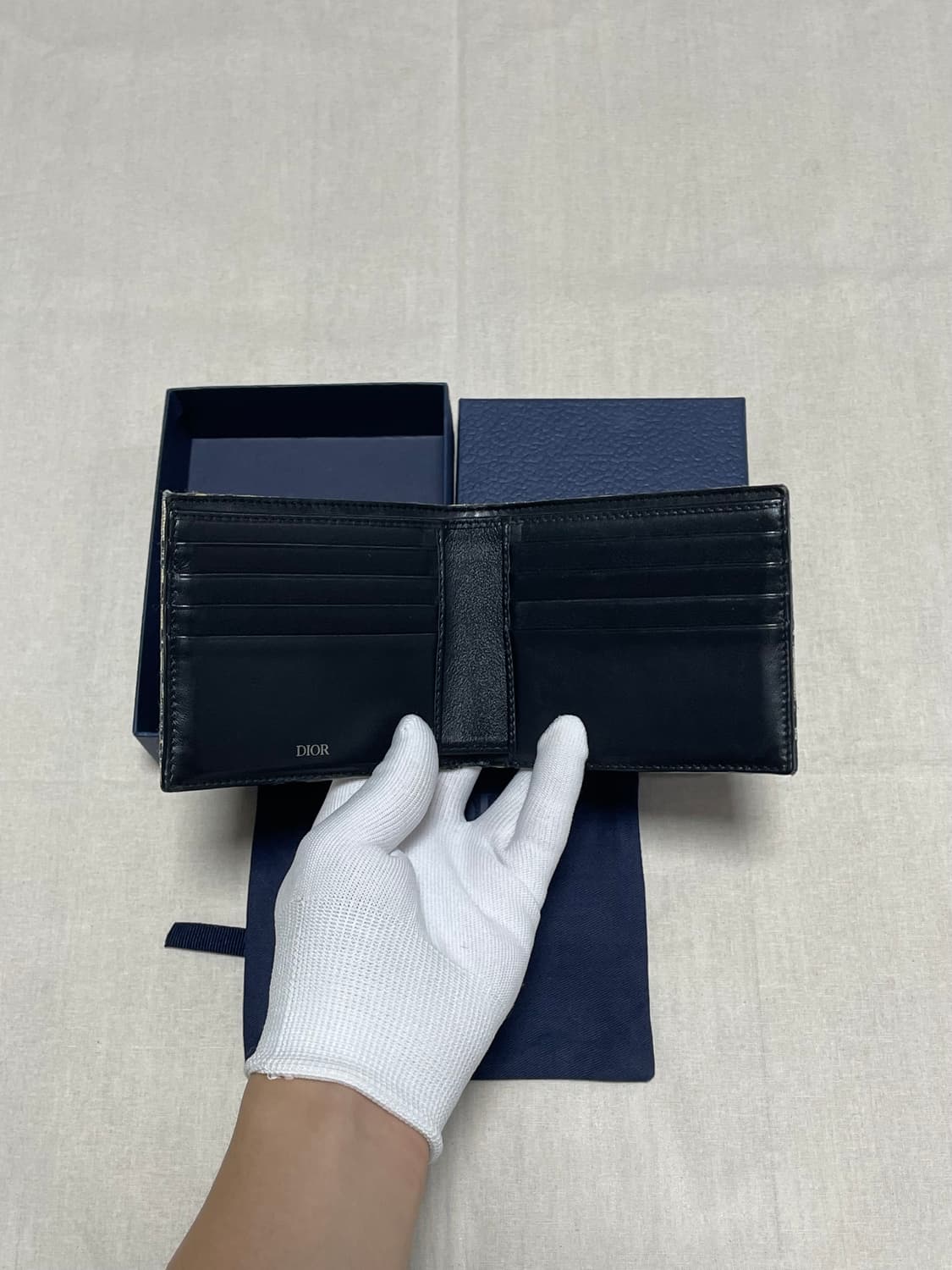 디올 오블리크 자카드 반지갑 [os] 상품이미지6