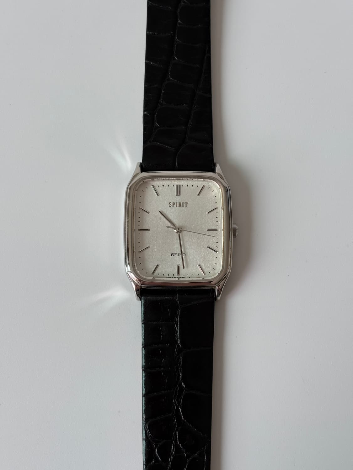 1990s Spirit Snow Dial Tank Quartz 상품이미지1
