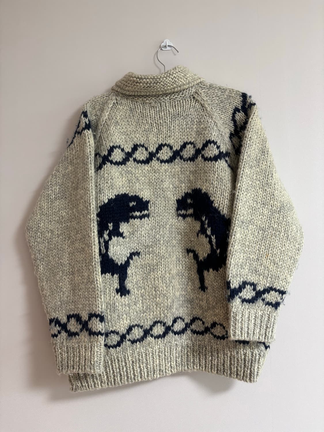 빈티지) 돌고래 코위챤st 니트집업 상품이미지4