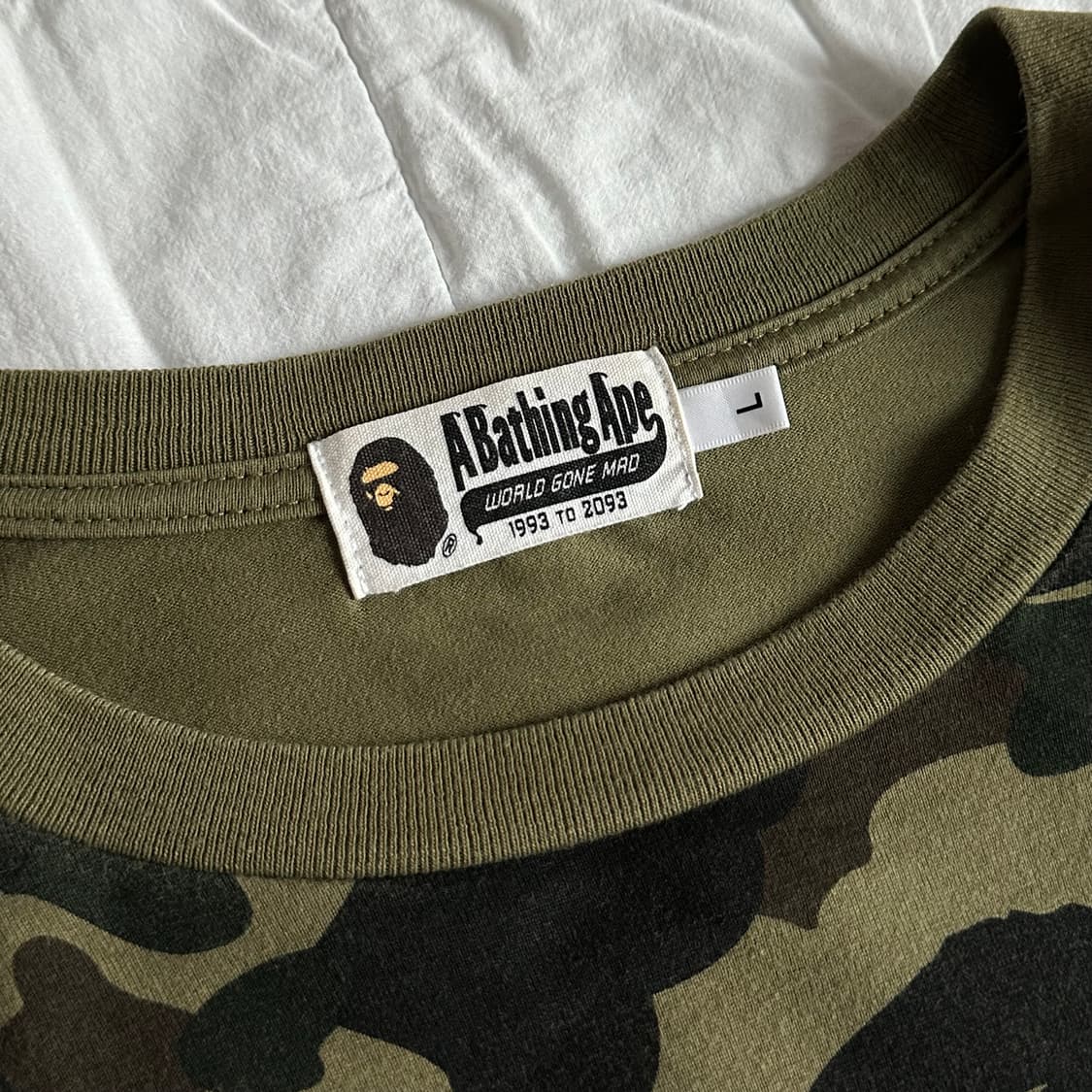 베이프 퍼스트 카모 컬리지 롱슬리브 티셔츠 상품이미지4