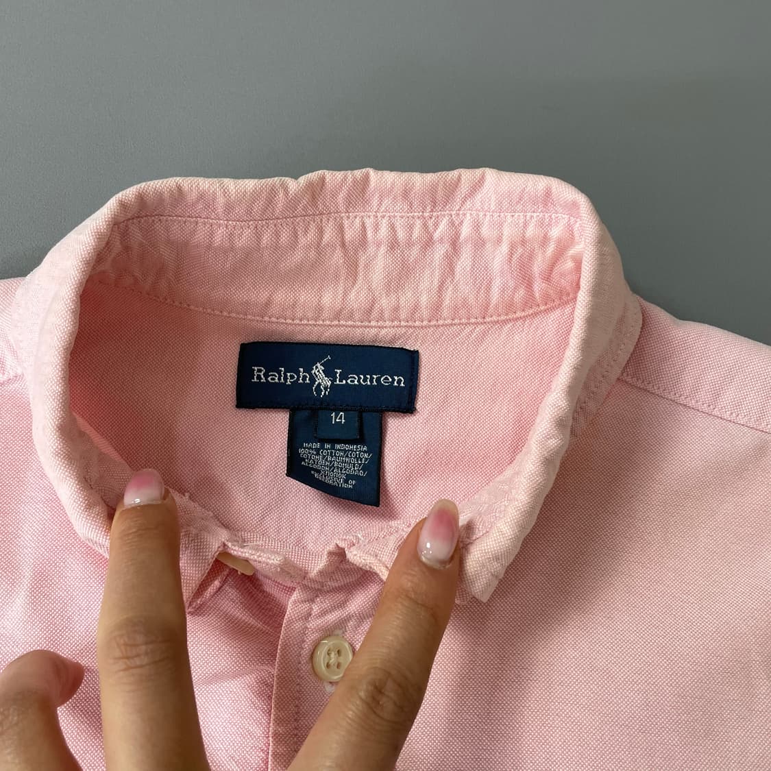 (44) 폴로랄프로렌 핑크 옥스퍼드 셔츠 아동용14 상품이미지4