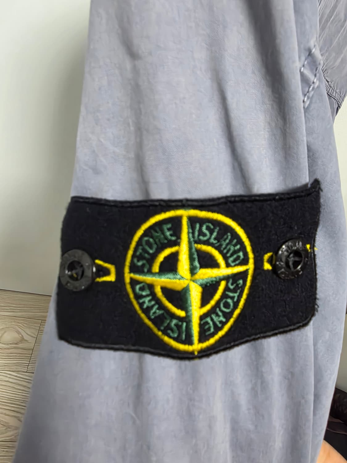 [L] 스톤아일랜드 110WN 올드이펙트 오버셔츠 파스텔 블루- 21SS 상품이미지4