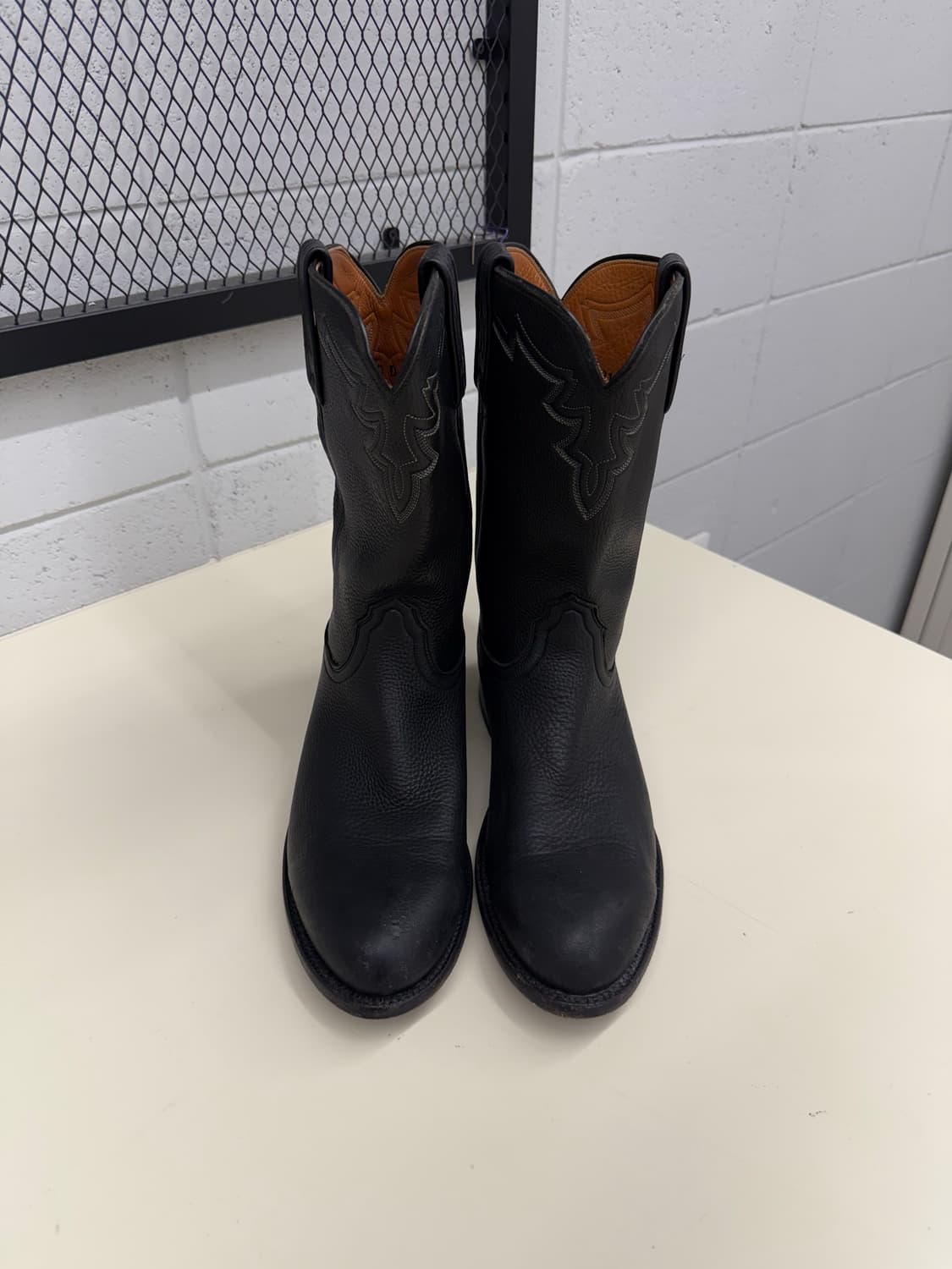 Lucchese Roper T003202 Black Leather 10D 상품이미지2