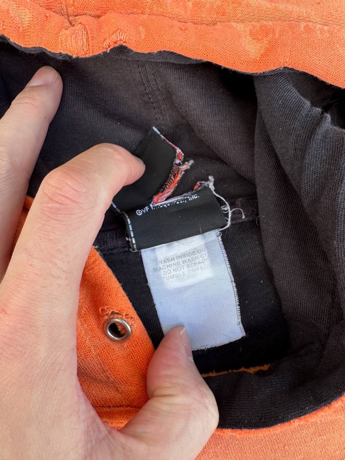 Harley Davidson spell out damage hoodie 상품이미지5