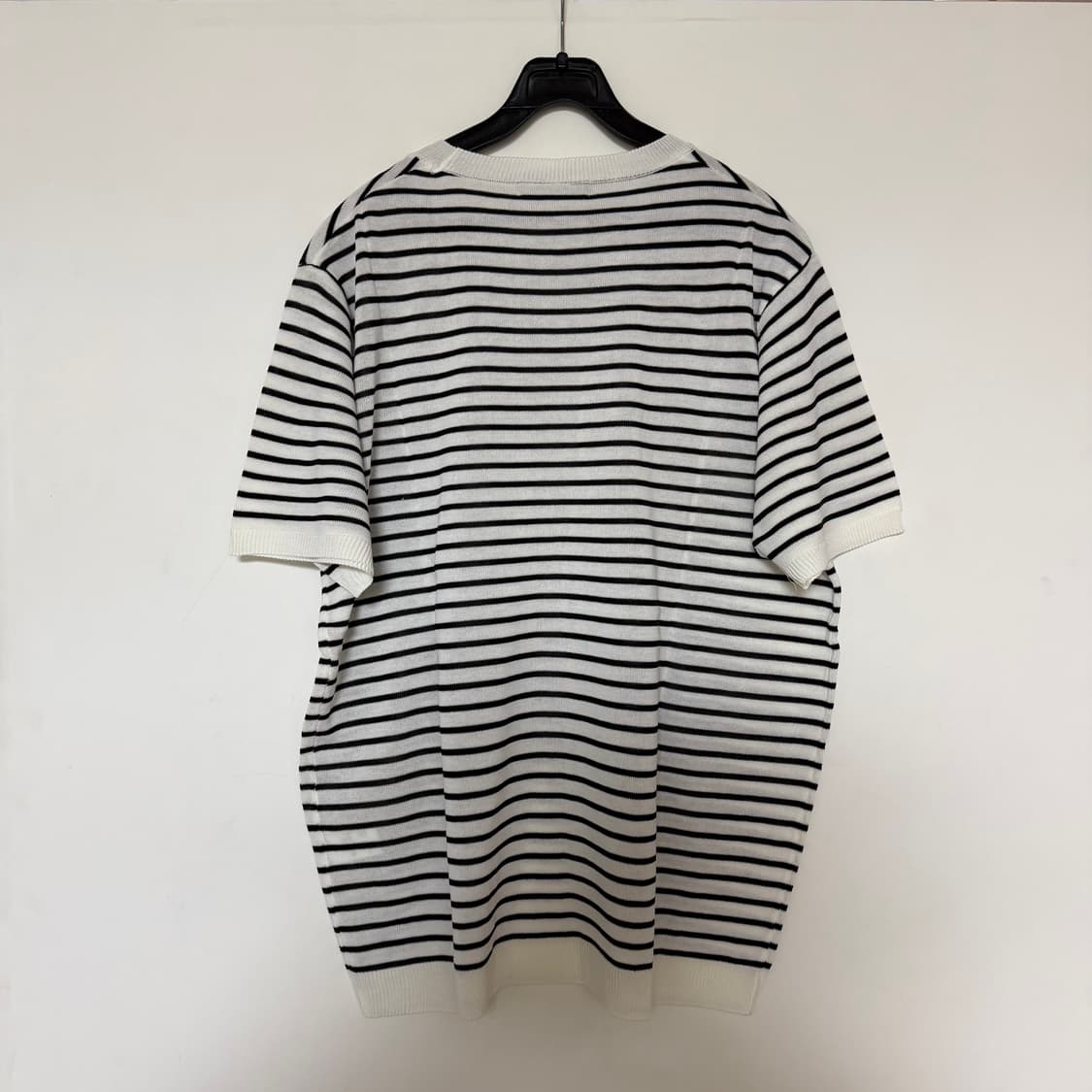 새상품 남자 반팔 스트라이프 니트 (L) 상품이미지3