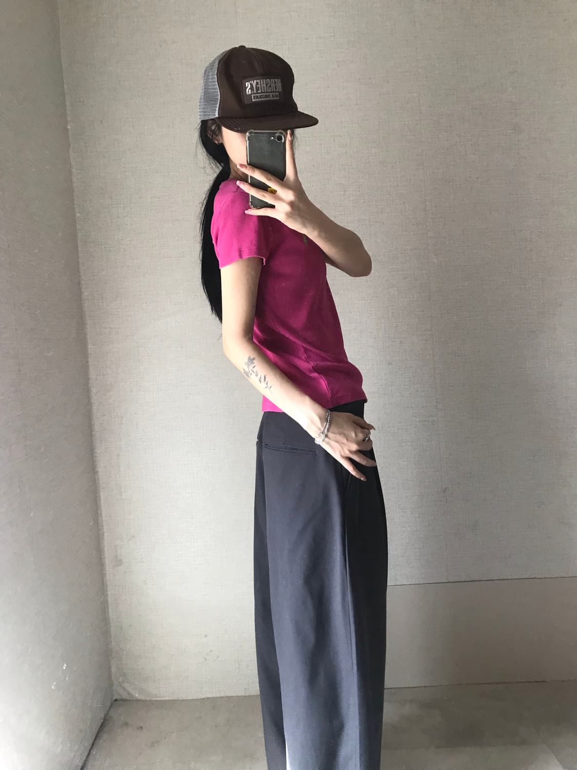 폴로 핑크 슬림핏 반팔티셔츠 상품이미지2